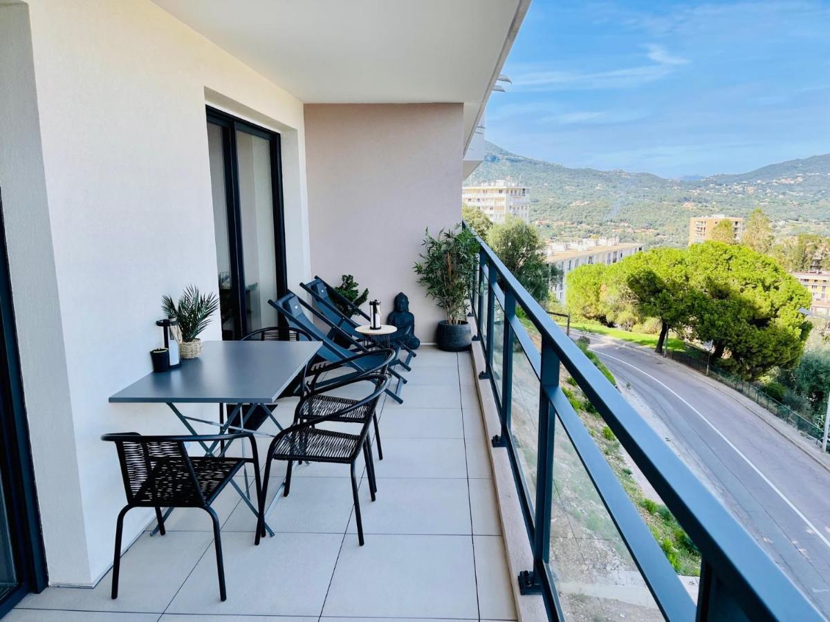 Ajaccio T2 Grand Standing Neuf Vue Mer Centre-Ville & Plages Buitenkant foto