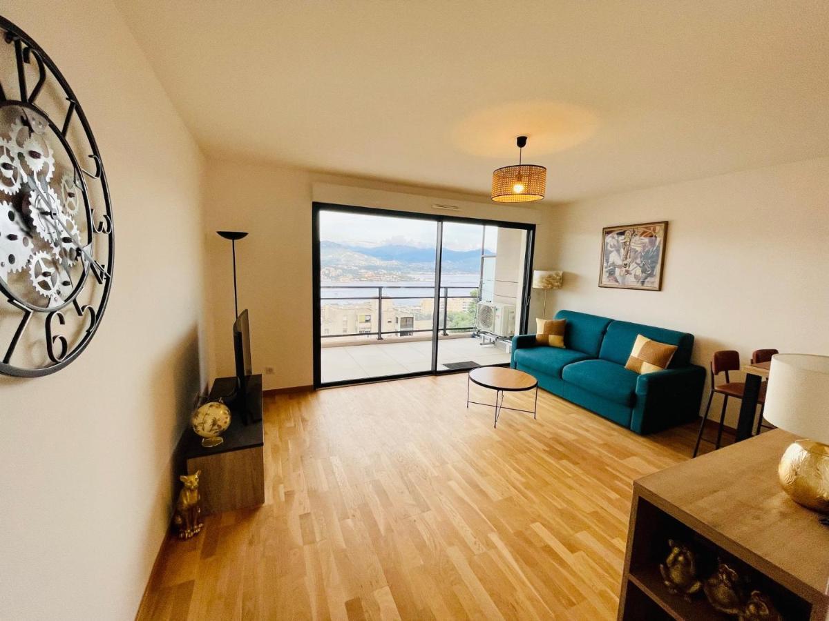 Ajaccio T2 Grand Standing Neuf Vue Mer Centre-Ville & Plages Buitenkant foto